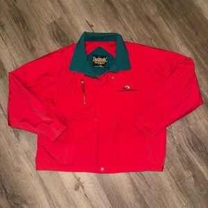 Vintage 90's Red RCA Label Group Nashville Jacket Coat Mens 2XL Dunbrooke